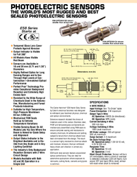 Thumbnail of document Data Sheet - E58-30RP10-GD Cutler-Hammer Harsh Duty Series Photoelectric Sensors